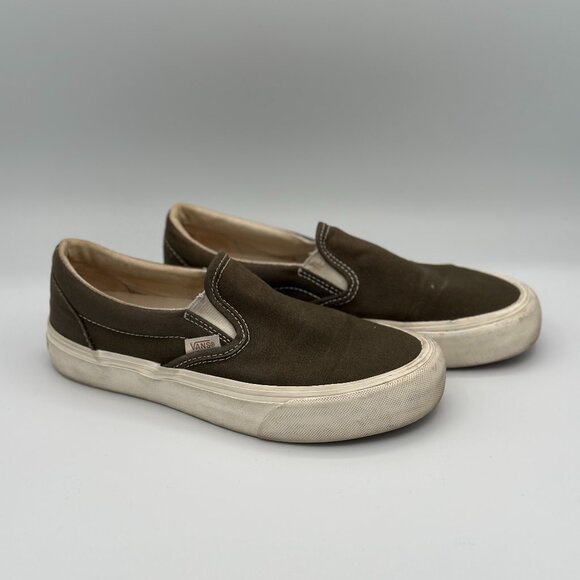 Vans Shoes - Vans Slip-On VR3Cush Shoes – Brown/Olive (Women’s 6.5 / Men’s 5)